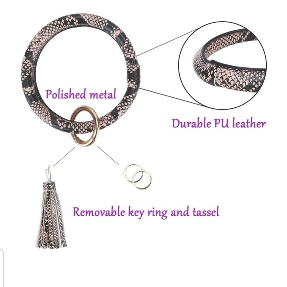 Bangle Key Ring tassle bracelet - Picture 4 of 4